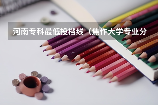 河南专科最低投档线（焦作大学专业分数线）