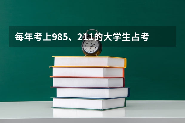 每年考上985、211的大学生占考生多少比例呢？
