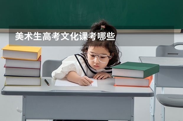 美术生高考文化课考哪些